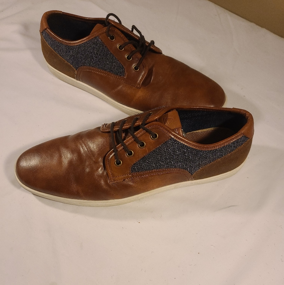 ALDO Casual Lace Mens Up Shoes, Leather and Denim